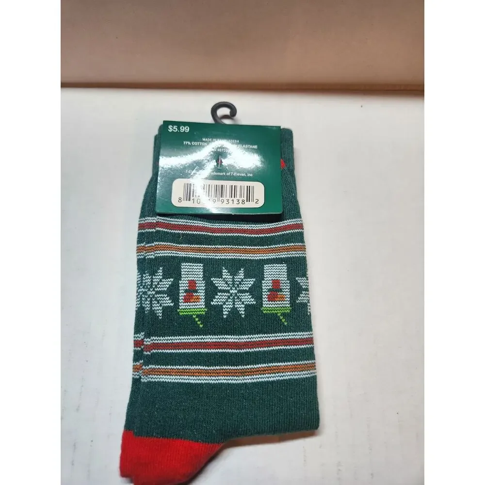 NEW 7-ELEVEN LIMITED HOLIDAY EDITION CHRISTMAS SOCKS 1 PAIR . Universal Fit